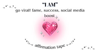 listen once to go viral grow all your social medias rapidly✨ affirmation tape 📼 [upl. by Hali]