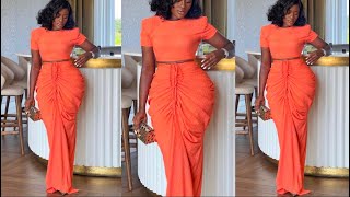 How to sew this stylish ruched skirt with a tank top [upl. by Suertemed]