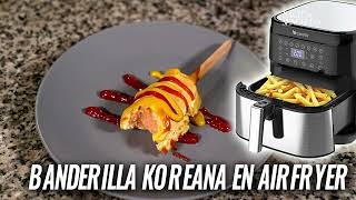 BANDERILLAS COREANAS SIN ACEITE EN AIR FRYER CORN DOGS [upl. by Enened]