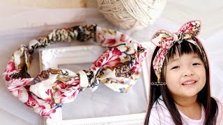 DIY Cotton Headband Tutorial  How To Make A Headband Out Of Fabric [upl. by Langdon]