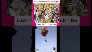 Lion or zebra trending viral opticalillusionshorts [upl. by Kiryt995]