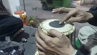 tabla making f sharp and g sharp scale tabla [upl. by Ellard]