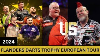 🔴LIVE Stephen Bunting vs Peter Wright Flanders Darts Trophy 2024 Eurpean Tour 10 Score Board [upl. by Chinua215]