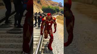 GTA 5 SpiderMan vs Venom Gang A Deadly Train Trap🚂🔥 shorts gta5 [upl. by Runkel207]