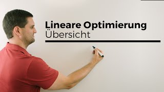 Lineare Optimierung Übersicht Ablauf Grundlagen Variablen Nebenbedingung Zielfunktion [upl. by Esmond]