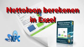 Nettoloon berekenen in Excel [upl. by Odnomar]