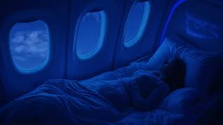 Private Jet Nighttime Experience  Airplane White Noise to Sleep [upl. by Hambley838]