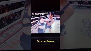 Taylor vs Serano fight mma ufc boxing kickboxing comment [upl. by Aidiruy]