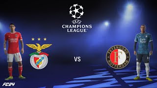 SL Benfica vs Feyenoord  UEFA Champions League 2425  Full Match [upl. by Lowndes779]