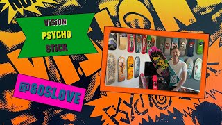 1986 Reissue of the 80s Iconic Vision Psycho Stick Skateboard Deck [upl. by Lowry]