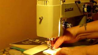 NIFTYTHRIFTYGIRL NICE VINTAGE WHITE MODEL 530 SEWING MACHINE [upl. by Marta]