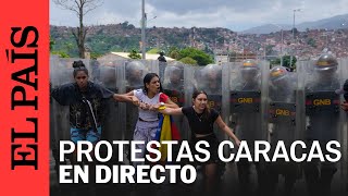 DIRECTO Protestas en Venezuela por la reelección de Nicolás Maduro en vivo  EL PAÍS [upl. by Gerbold]