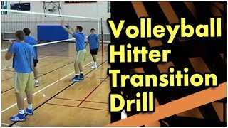 Volleyball Advanced Skills  The Quick Hitter Transition Drill  Coach Al Scates [upl. by Serafina834]