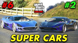 Top 10 BEST Super Cars In GTA 5 Online UPDATED [upl. by Steve726]