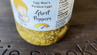 Tasting Ghost Pepper Pickled Eggs Flavor Over Fire [upl. by Tselec]