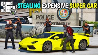 GTA 5  STEALING MILLION DOLLAR CAR FROM POLICE STATION  BB GAMING [upl. by Nylaj]