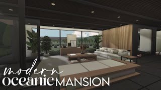 Bloxburg  Modern Oceanic Mansion  House Build [upl. by Uyerta]