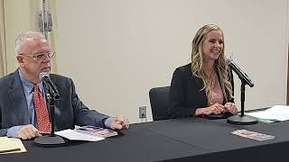 Escambia County Florida District 4 forum Ashlee Hofberger R and Ron Helms D Oct 17 2024 [upl. by Rhodie]