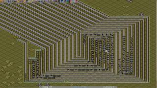 Biggest train crash in Transport Tycoon Deluxe [upl. by Tterrej]