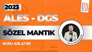 32023 ALES  DGS Sözel Mantık  Sıralama Kırmızı  Olcay KÜÇÜKÇELİK [upl. by Hsuk]