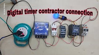 How to connection Digital timer contractor [upl. by Annavoeg]