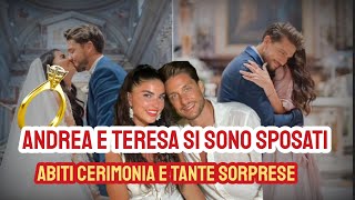 Teresa Langella sposa Andrea Dal Corso le foto delle nozze la cerimonia e le sorprese [upl. by Elleon]