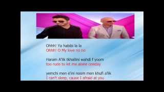 Ahmed Chawki ft pitbull habibi i love you lyrics English translation and mp3 donwload [upl. by Llireva804]