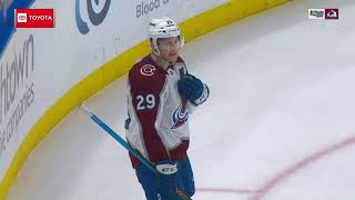 Avs MacKinnon Picks Up Misconduct After Makar Gets Injured on Unpenalized Hit [upl. by Kerianne]