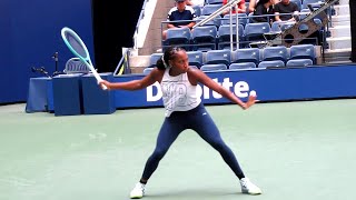 Coco Gauff Forehand Slow Motion [upl. by Shani237]