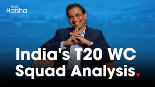 Harsha Bhogles Analysis of Indias T20 World Cup Squad [upl. by Skoorb]