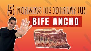 Como CORTAR un BIFE ANCHO  ojo de bife costeleta rib eye cowboy lomo alto [upl. by Kong]