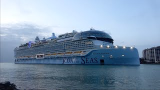 Icon of the Seas Maiden Arrival into Miami [upl. by Odrareg]