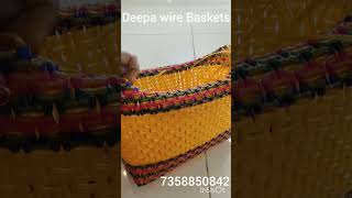 Deepa wire Baskets👜 பார்டர் கூடை அளவுகள் 👛 amp மேக்கிங் வீடியோ🛍️ part 3 sivankan koodai 👜👛🛍️🎒 [upl. by Nylavad394]