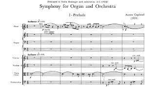 Full Score Copland  Symphony No 1 for Organ and Orchestra 1924 [upl. by Haroved]