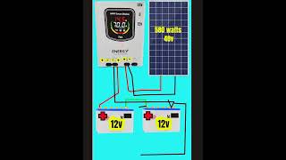 Energy MPPT 70 AMP non hybrid solar charge controller 1224 Volte connection [upl. by Noivert604]