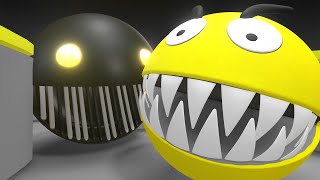 Pacman Vs Black Monster Pacman In A Fun Adventure [upl. by Iphigeniah]