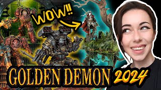 The BEST Warhammer Miniatures at Golden Demon 2024 [upl. by Hebrew]