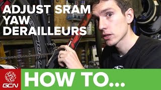 How To Adjust SRAM Yaw Front Derailleurs [upl. by Jeremie]