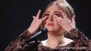 ADELE HELLO  famous singer become emotional on stage 2016 latest [upl. by Dominy]