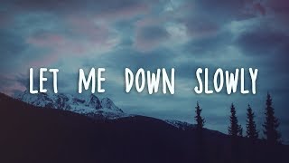 Alec Benjamin  Let Me Down Slowly Lyrics [upl. by Kinelski]