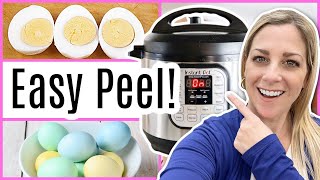 EASY Peel Instant Pot Hard Boiled Eggs Easter Family Weekend [upl. by Jarl930]