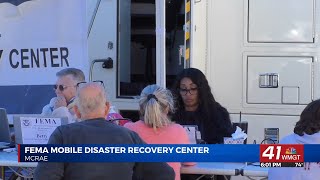 FEMA mobile disaster recovery center helping Middle Georgia hurricane victims [upl. by Ritchie]