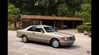 MercedesBenz 500 SEC C126 W126  702 Rauchsilber  Oldenzaal Classics [upl. by Hsu]