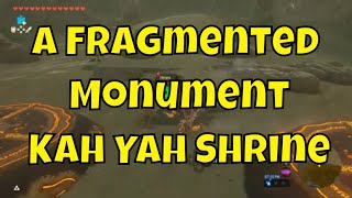 A Fragmented Monument Shrine Quest  Kah Yah Guide and Chest  Quick TimingZelda Breath of the Wild [upl. by Moorefield]