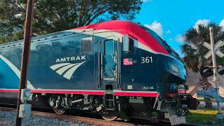 Amtrak Silver Star Train 92 headed east in the East Ybor neighborhood of Tampa FL 20241022 [upl. by Fiester]