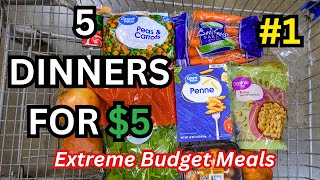 5 Dinners for 5 Each  Quick amp Easy Cheap Meals  Extreme Grocery Budget  Alexis Thompson 1 [upl. by Aziram]