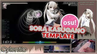 Sora Kasugano osu Stream Overlay Template  FREE DOWNLOAD  Set Up Tutorial [upl. by Fortuna]