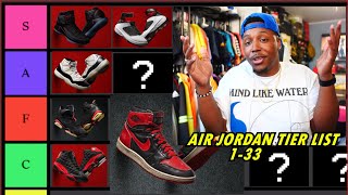 AIR JORDANS 133 TIER LIST BEST amp WORST RANKED [upl. by Kitarp]