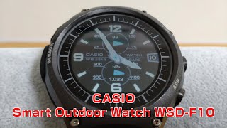 【CASIO】Smart Outdoor Watch WSDF10。カシオ初のAndroid WearWear OS by Google搭載機。 もちもちの屋根裏倉庫 casio [upl. by Alihs44]