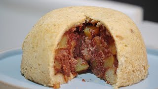 Corned BEEF HASH Suet Pudding [upl. by Ahsakal924]